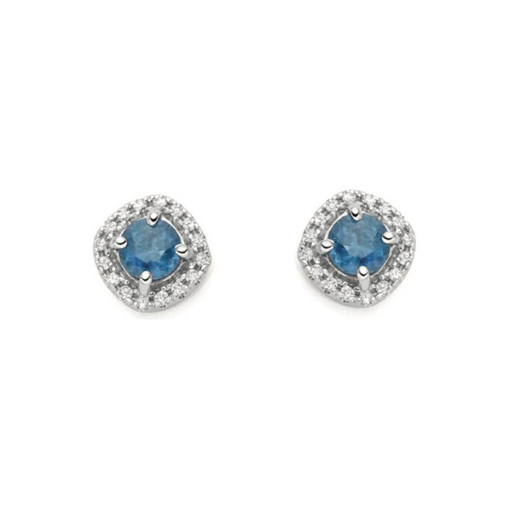 Orecchini DonnaOro in oro con diamanti Zaffiri LOZ12106.008