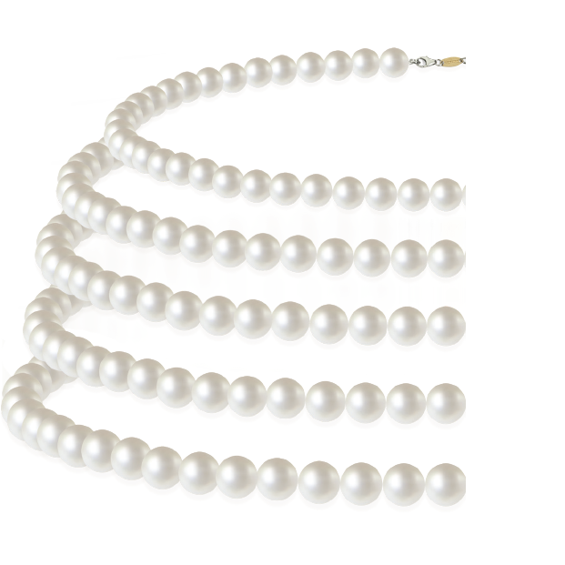 Collana in perle DonnaOro con chiusura in oro