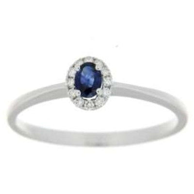 ANELLO IN ORO BIANCO, BRILLANTI E ZAFFIRO GIORGIO VISCONTI ABX15812Z