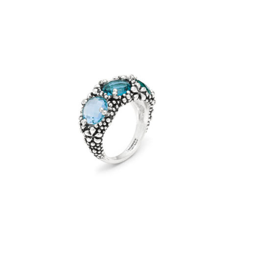 anello trilogy blue ivy 12430 Giovanni Raspini