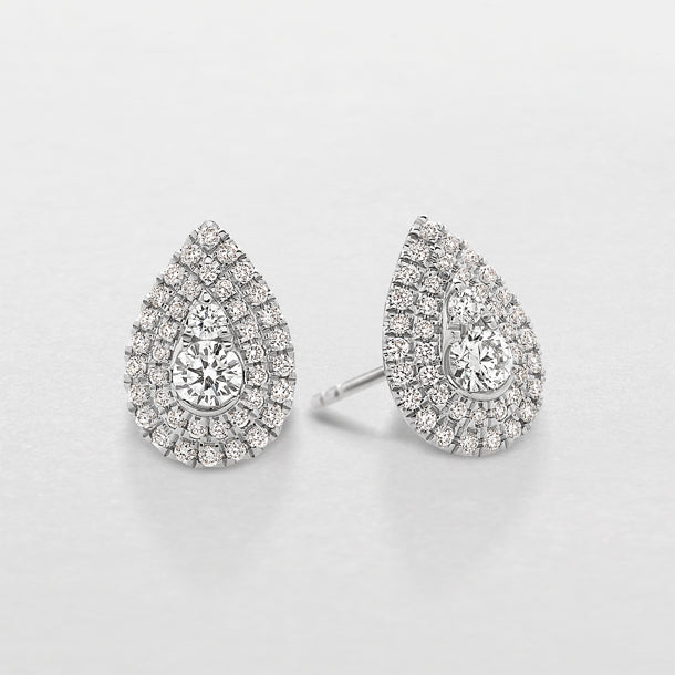 ORECCHINI IN ORO BIANCO E DIAMANTI BBX38858 GIORGIO VISCONTI