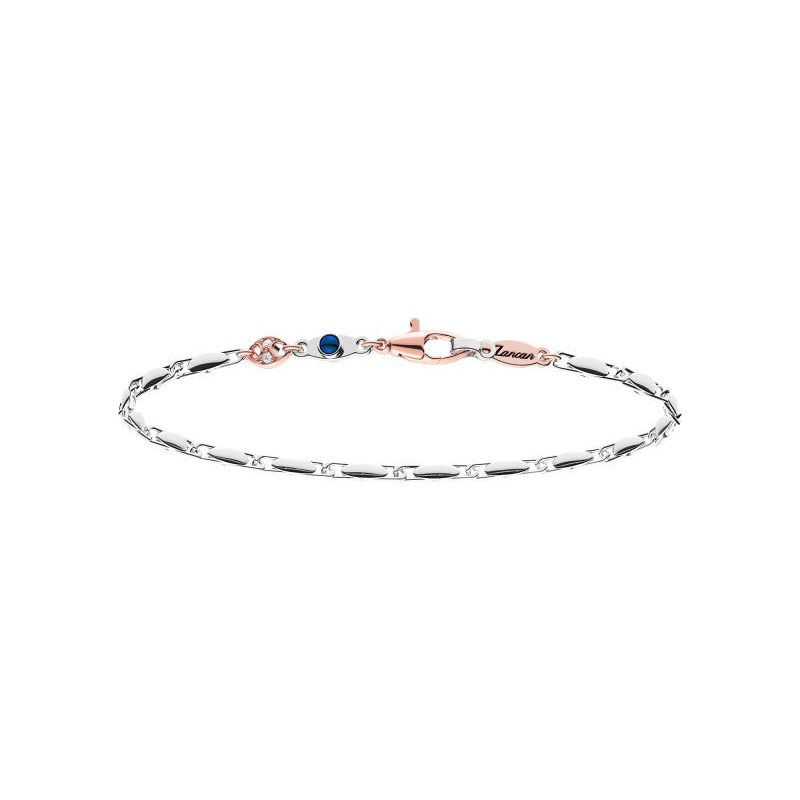 ZANCAN bracciale uomo in Oro Biancoe rosa UB060BR