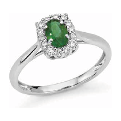 Anello Brillanti e Smeraldo DAE10298.020 DonnaOro