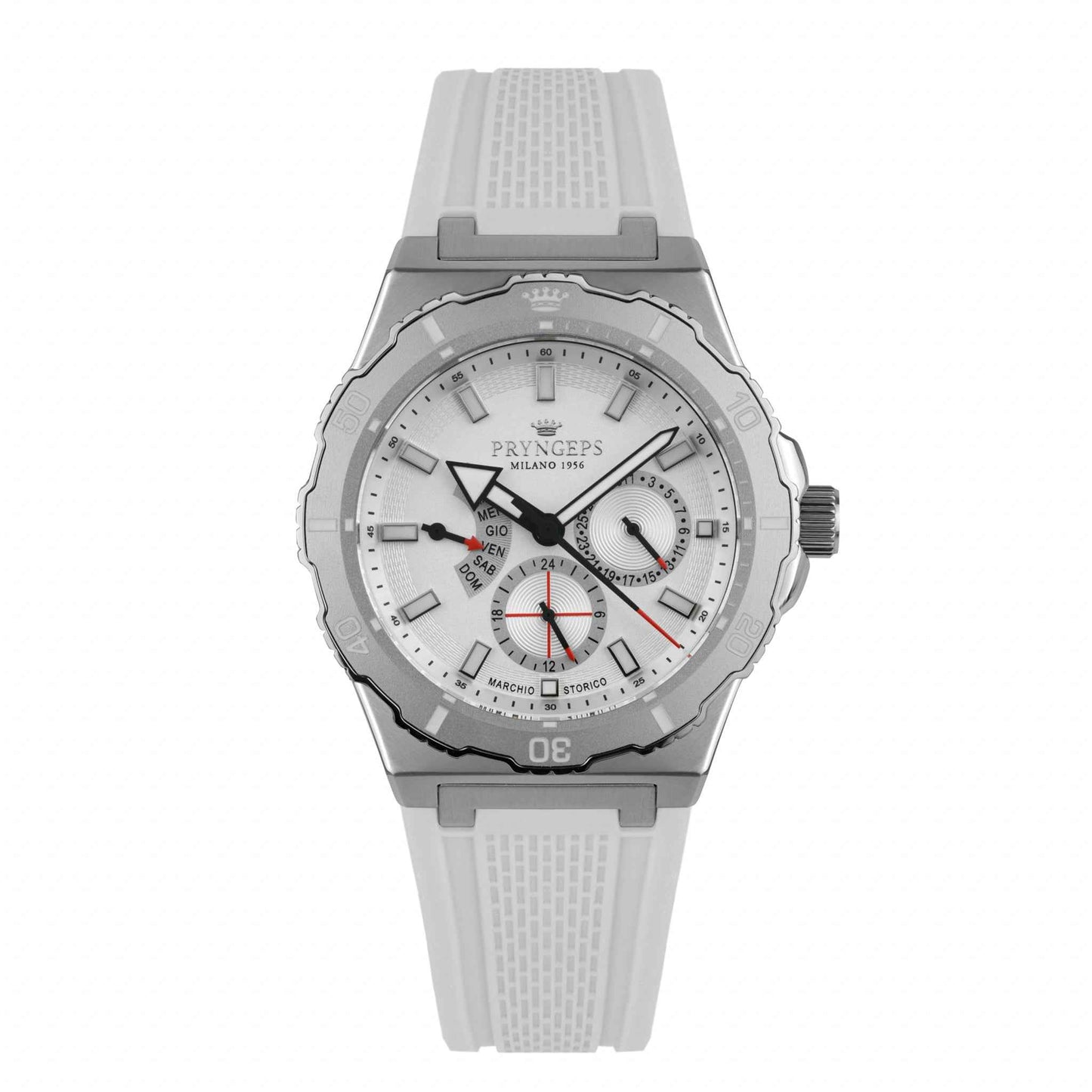 Orologio Pryngeps Jamaica 70° A1216 Bianco