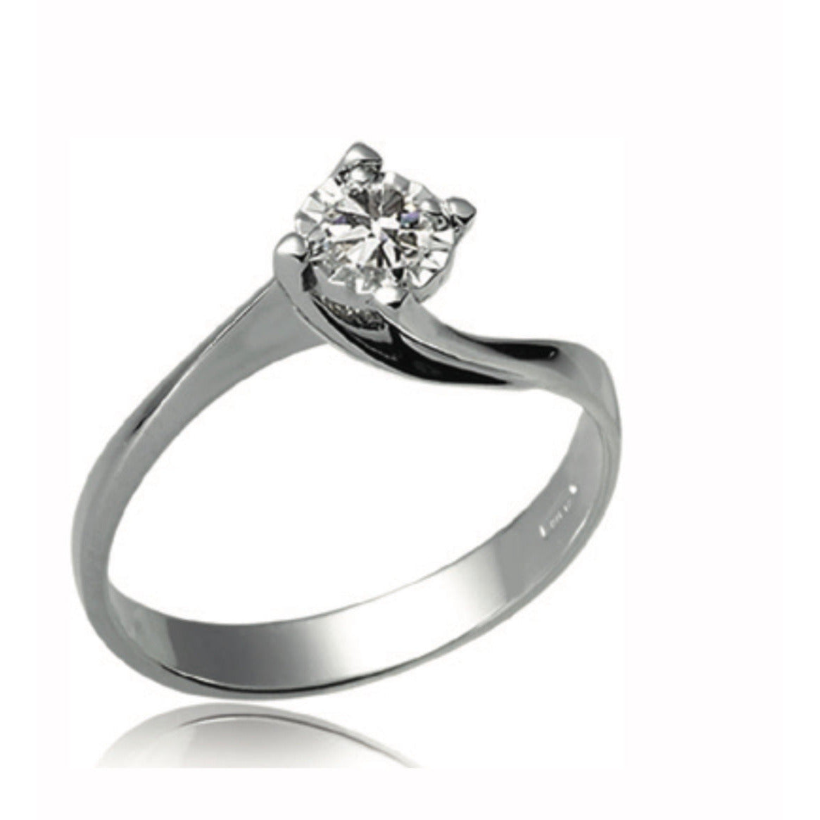 Dark Gray Anello Solitario DonnaOro in oro con diamanti DHAS9134.006