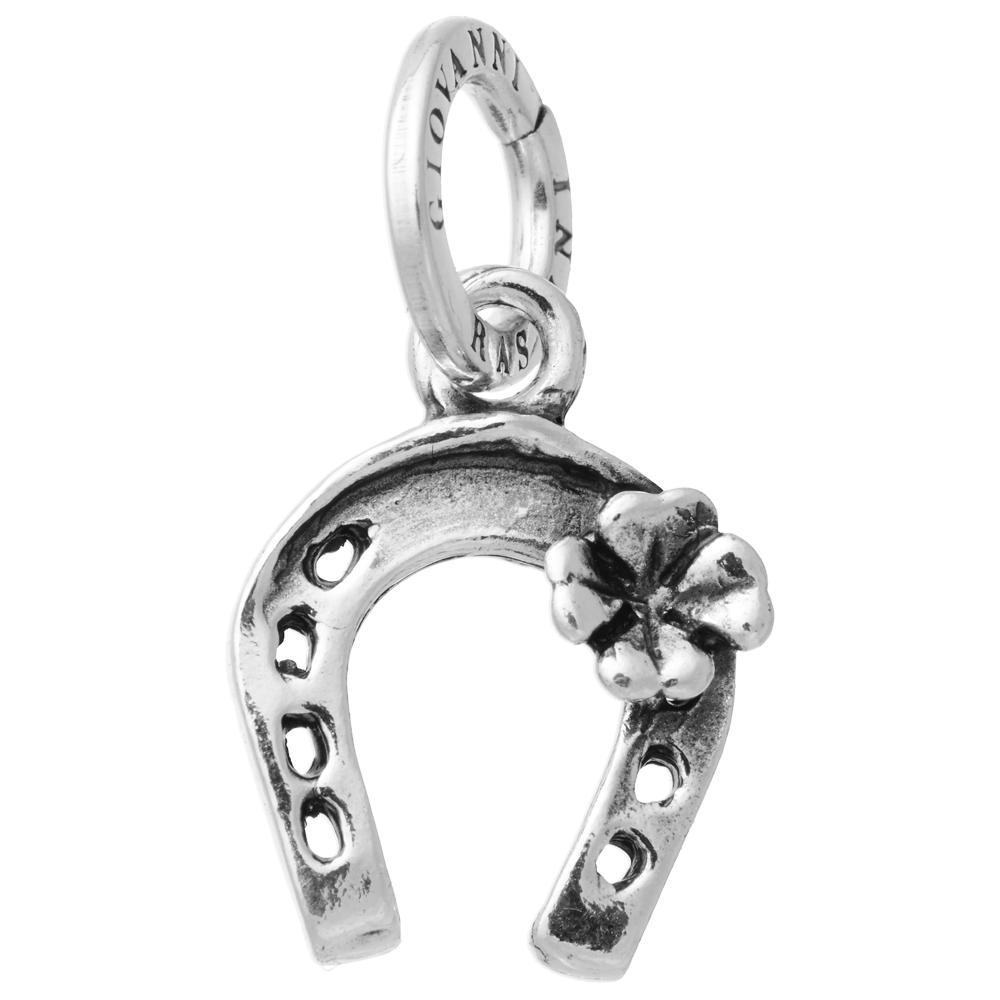 Light Gray Charms Giovanni Raspini | Ferro di cavallo Quadrifoglio 11079