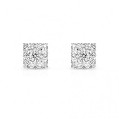 Light Gray ORECCHINI IN ORO BIANCO E BRILLANTI GIORGIO VISCONTI BBX38033