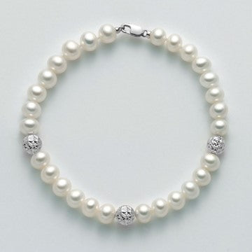 Light Gray BRACCIALE MILUNA ORO BRILLANTE PBR2305BV