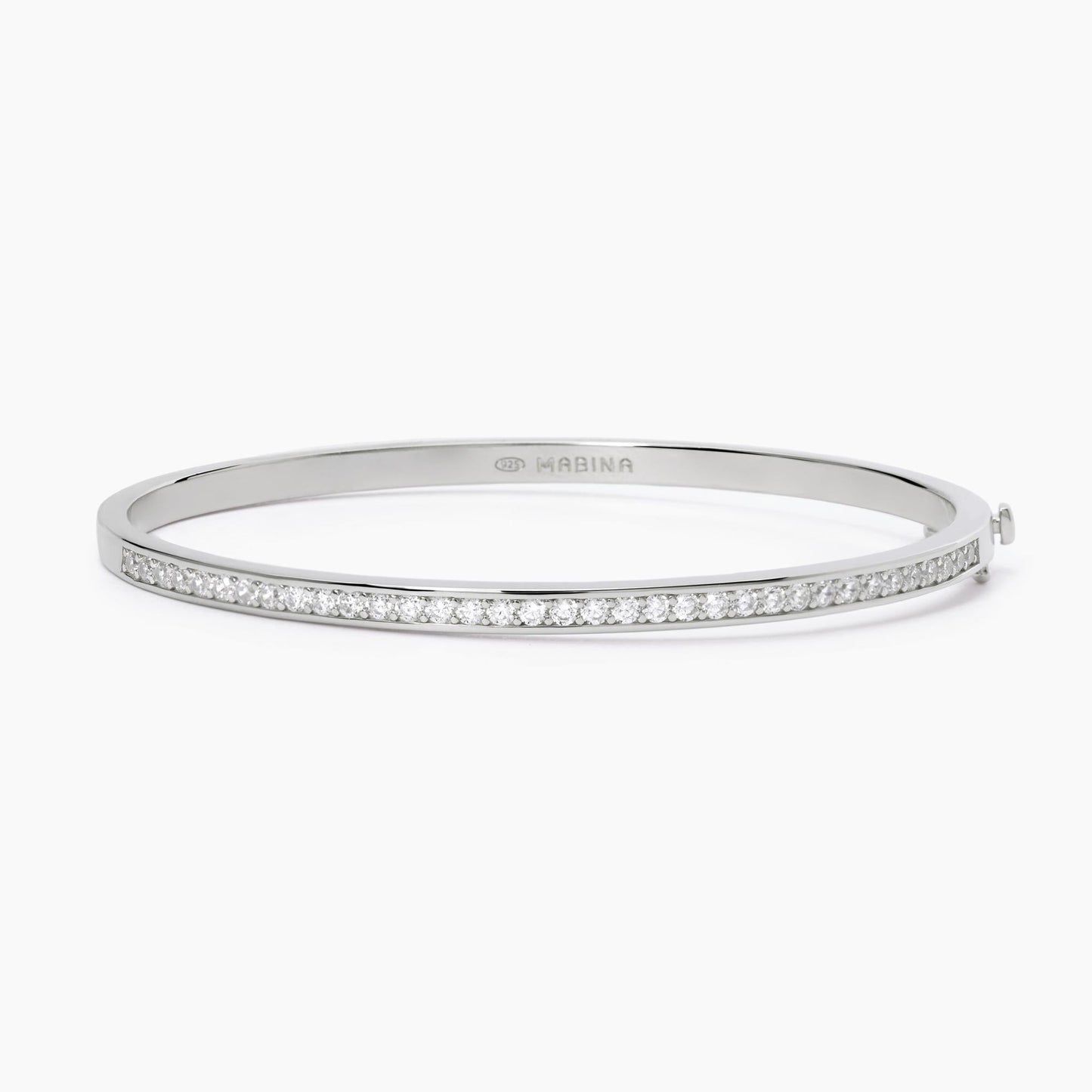 White Smoke Bracciale rigido in argento con pietre LADY B MABINA 533642-L