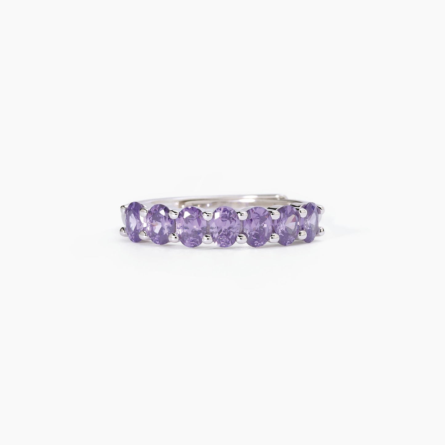 Anello Veretta in argento con ametista sintetica FESTIVAL MABINA 523294