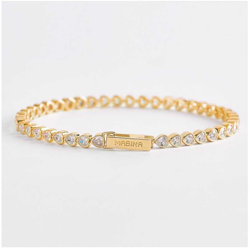 White Smoke BRACCIALE TENNIS CUORI ROSATO MABINA 533512