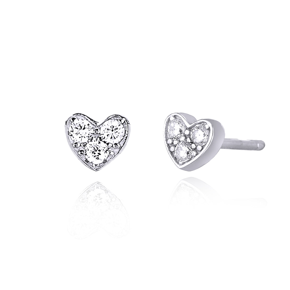 Light Gray ORECCHINI CUORE 563229 Mabina