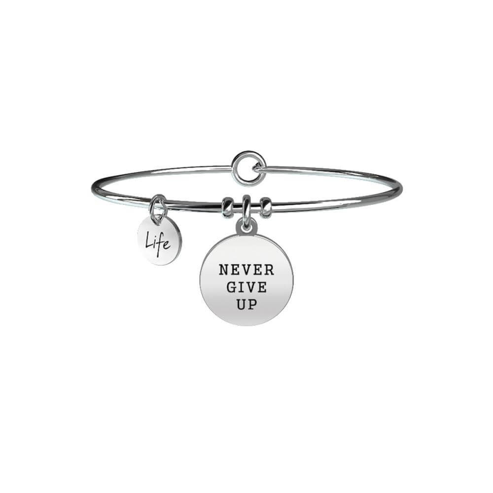 Light Gray Bracciale Kidult donna NEVER GIVE UP | TENACIA 731156