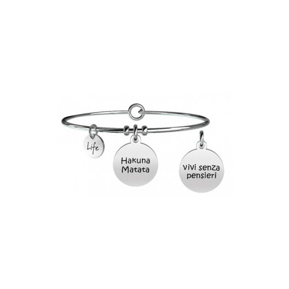 Light Gray Bracciale Kidult donna HAKUNA MATATA | SENZA PENSIERI 731248