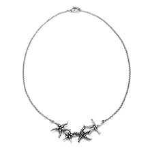 Light Gray Collana Swing Stelle Marine 09543 di Giovanni Raspini