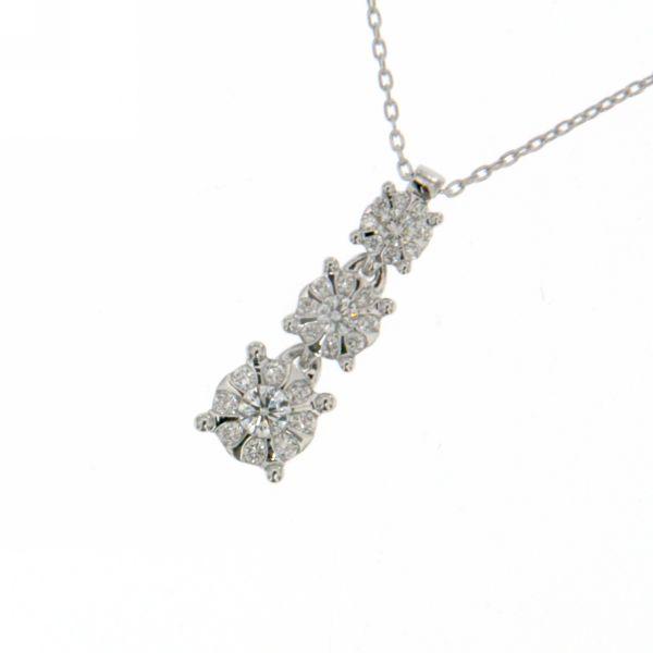 Gray COLLANA TRILOGY IN ORO BIANCO CON DIAMANTI MIRCO VISCONTI ABA1110/20