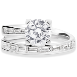 Light Gray ANELLO SOLITARIO RECARLO IN ORO E DIAMANTI R30SF010/122