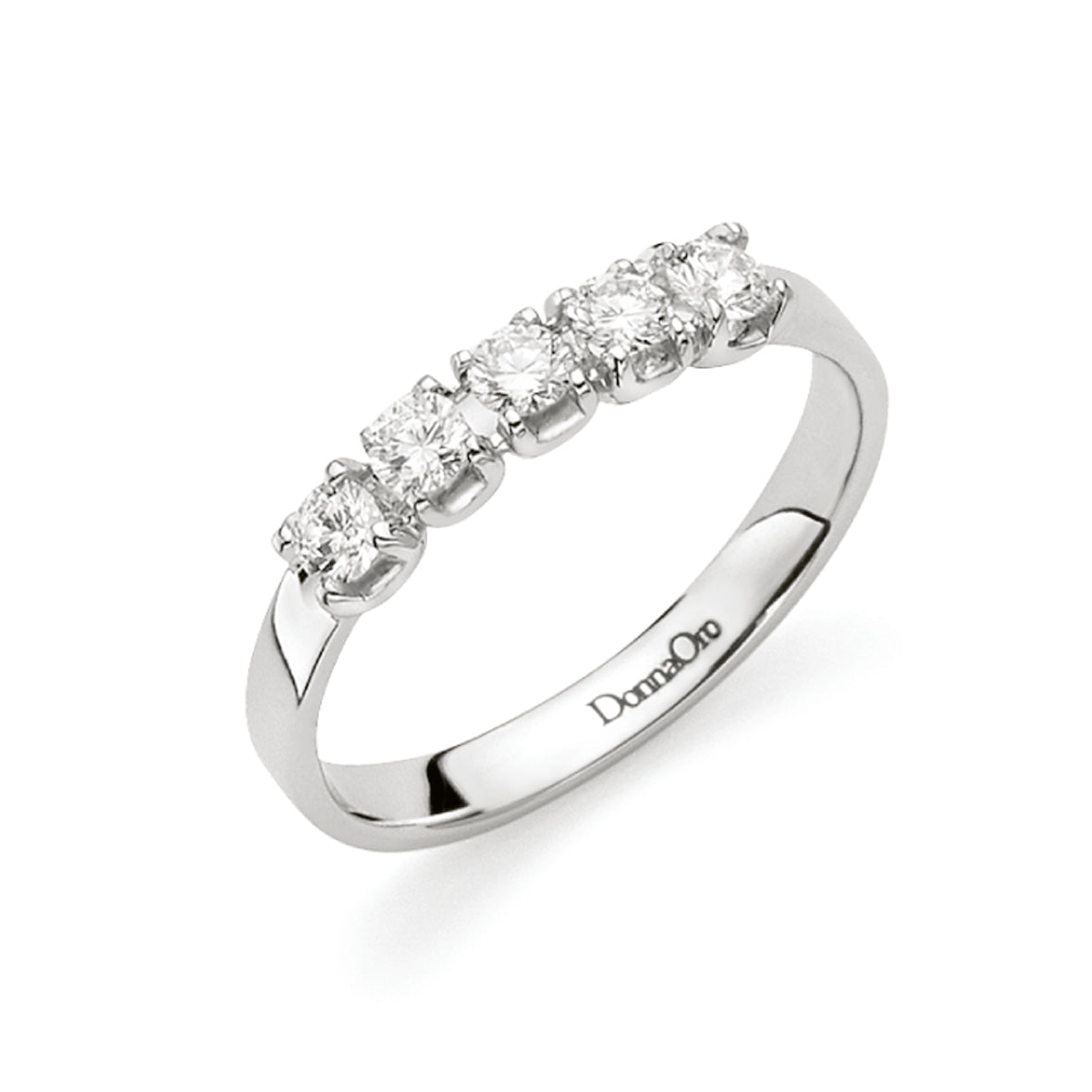 Light Gray Anello Veretta  con  diamanti DKAV7662.010 DonnaOro