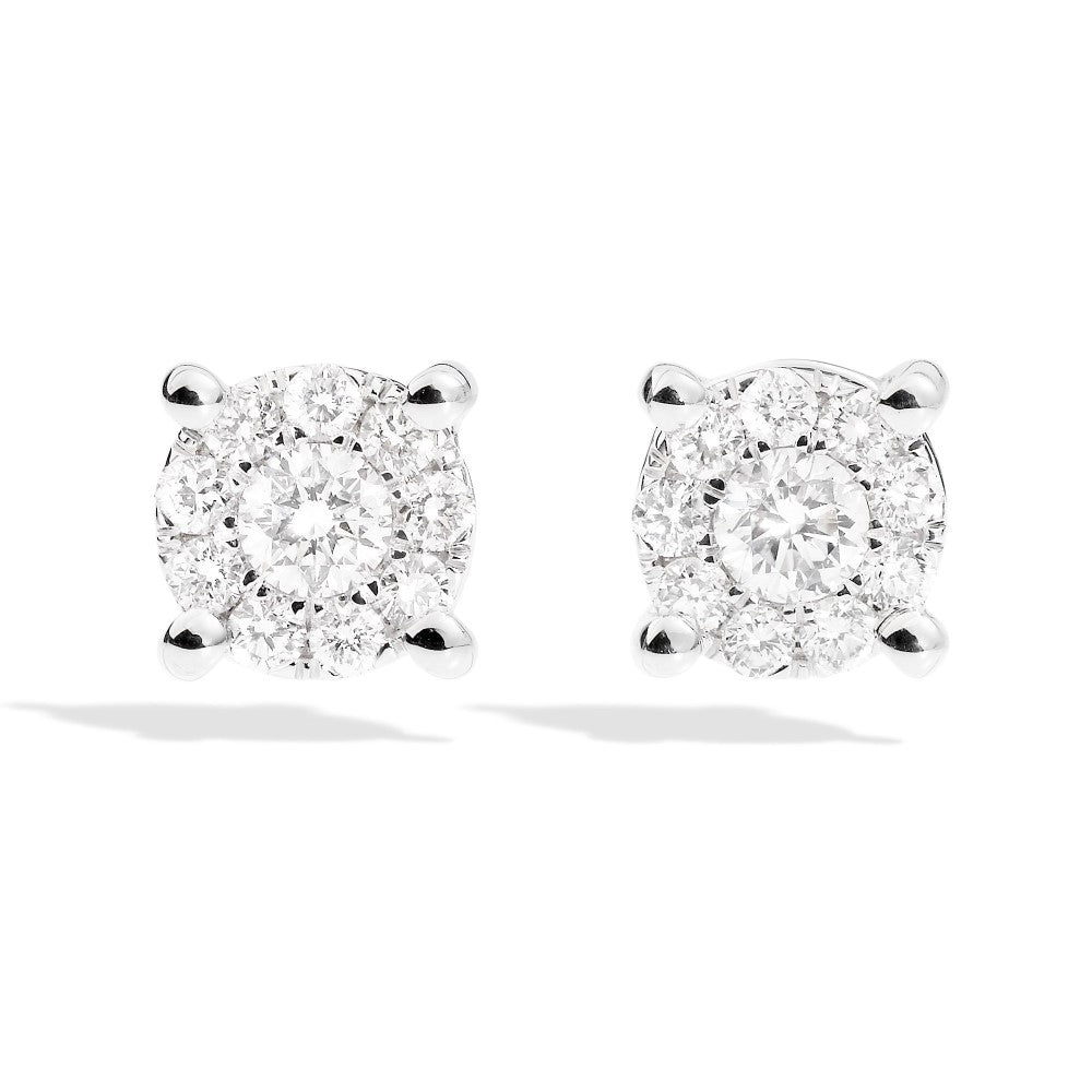 ORECCHINI RECARLO IN ORO E DIAMANTI NODO AMORE E04PX988/040