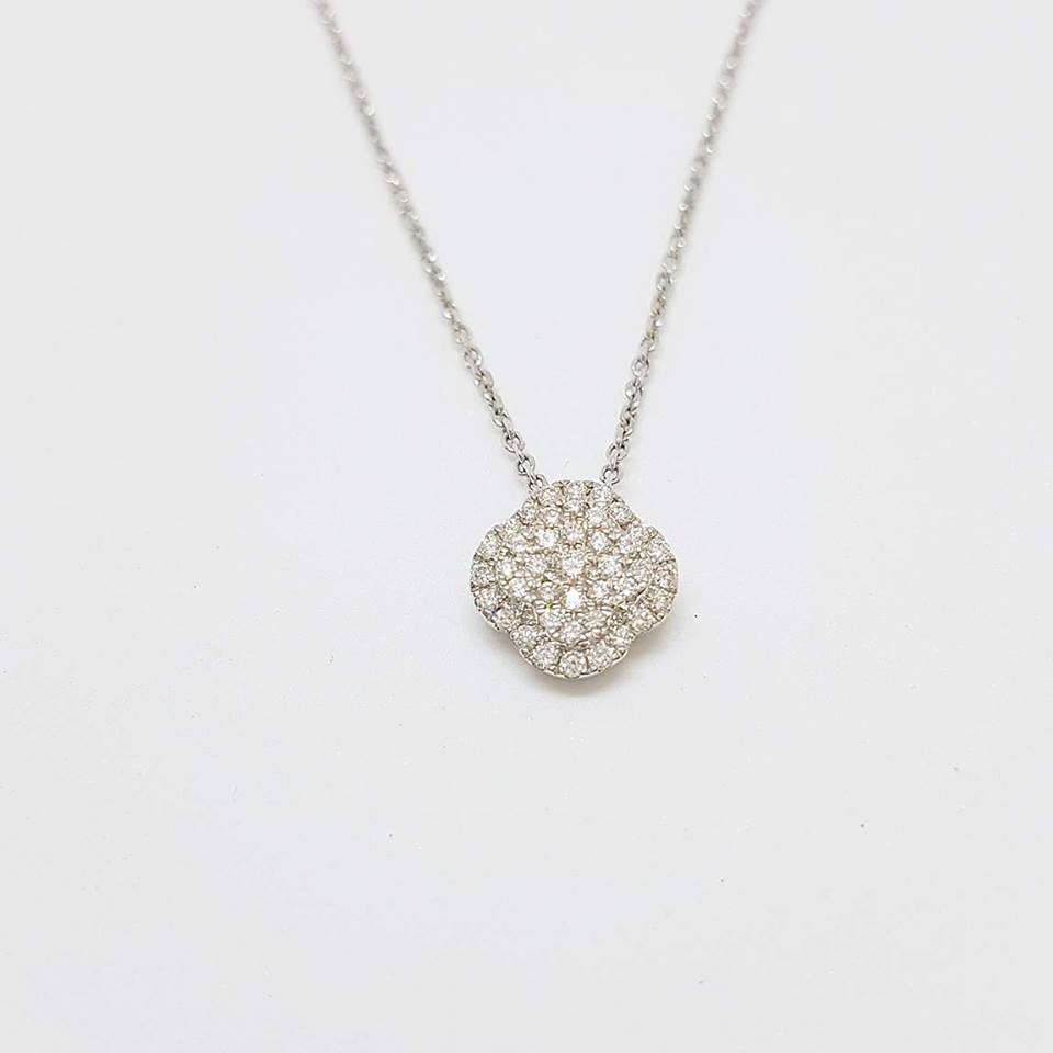 Lavender GIROCOLLO FIORE IN ORO BIANCO E DIAMANTI GIORGIO VISCONTI GBX37557