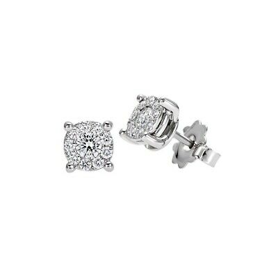 Light Gray ORECCHINI RECARLO IN ORO E DIAMANTI NODO AMORE E04PX988/080