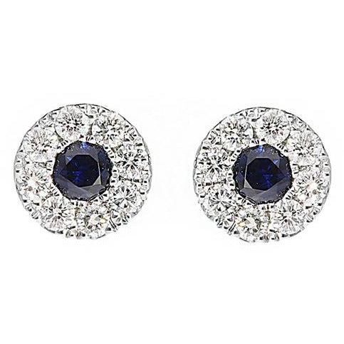 Light Gray ORECCHINI IN ORO BIANCO, BRILLANTI E ZAFFIRI GIORGIO VISCONTI BBX36797Z