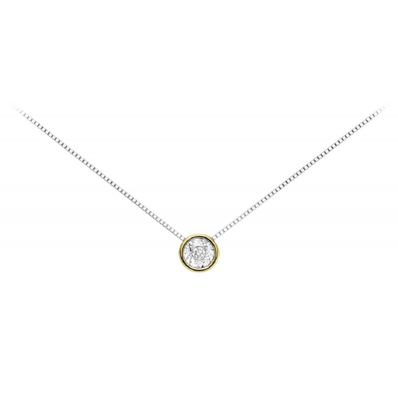 Light Gray Collana DonnaOro in oro con diamanti DHPL7383.004
