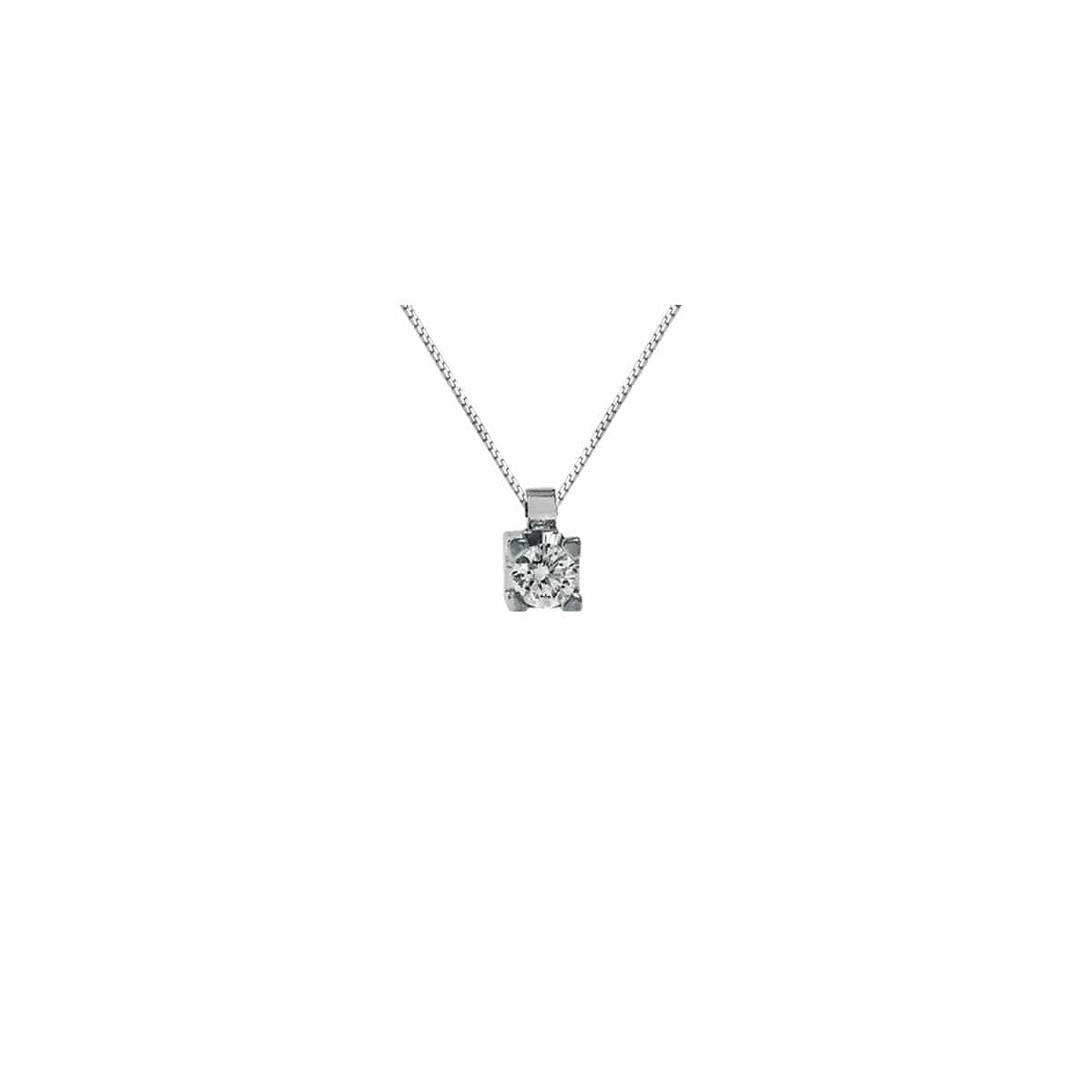 Light Gray Girocollo Punto Luce con Brillanti – DHPL7173.006