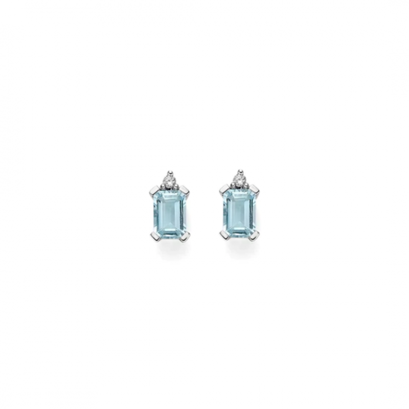 Orecchini Donnaoro in oro con acquamarina e brillanti DHPOA7186.004