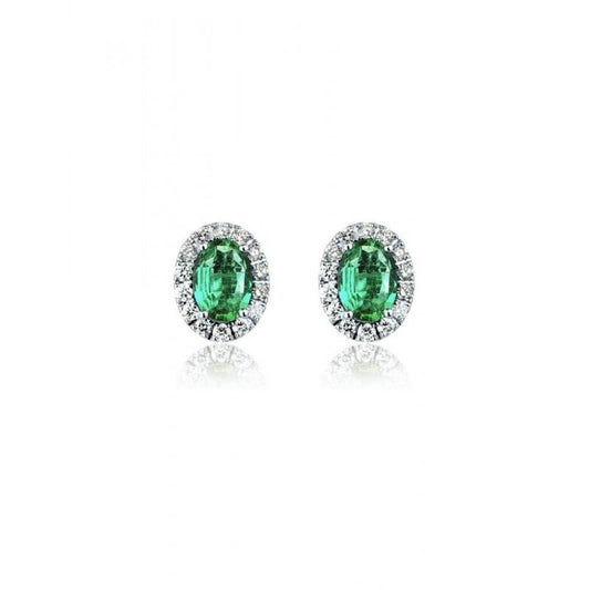 Light Gray Orecchini DonnaOro in oro  con diamanti e Smeraldi  DHOE7878.011