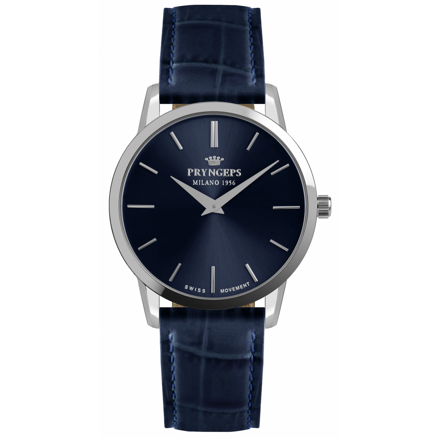 Dark Slate Gray OROLOGIO PRYNGEPS A1061/1 SWISS SLIM QUARTZ ACCIAIO UOMO