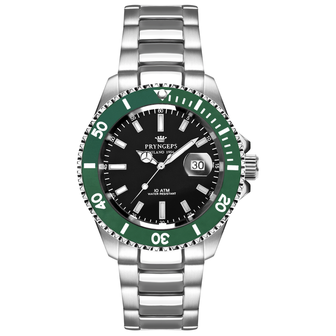 OROLOGIO PRYNGEPS A1097 QUARTZ SUB 100 MT PROFESSIONAL MEDITERRANEO