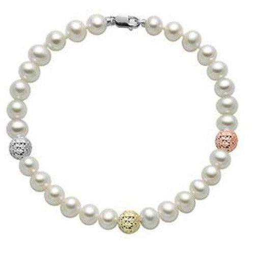 Light Gray BRACCIALE MILUNA ORO BRILLANTE PBR2838V