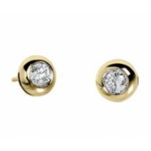 Orecchini punto luce Oro Giallo e Diamanti Lol10307