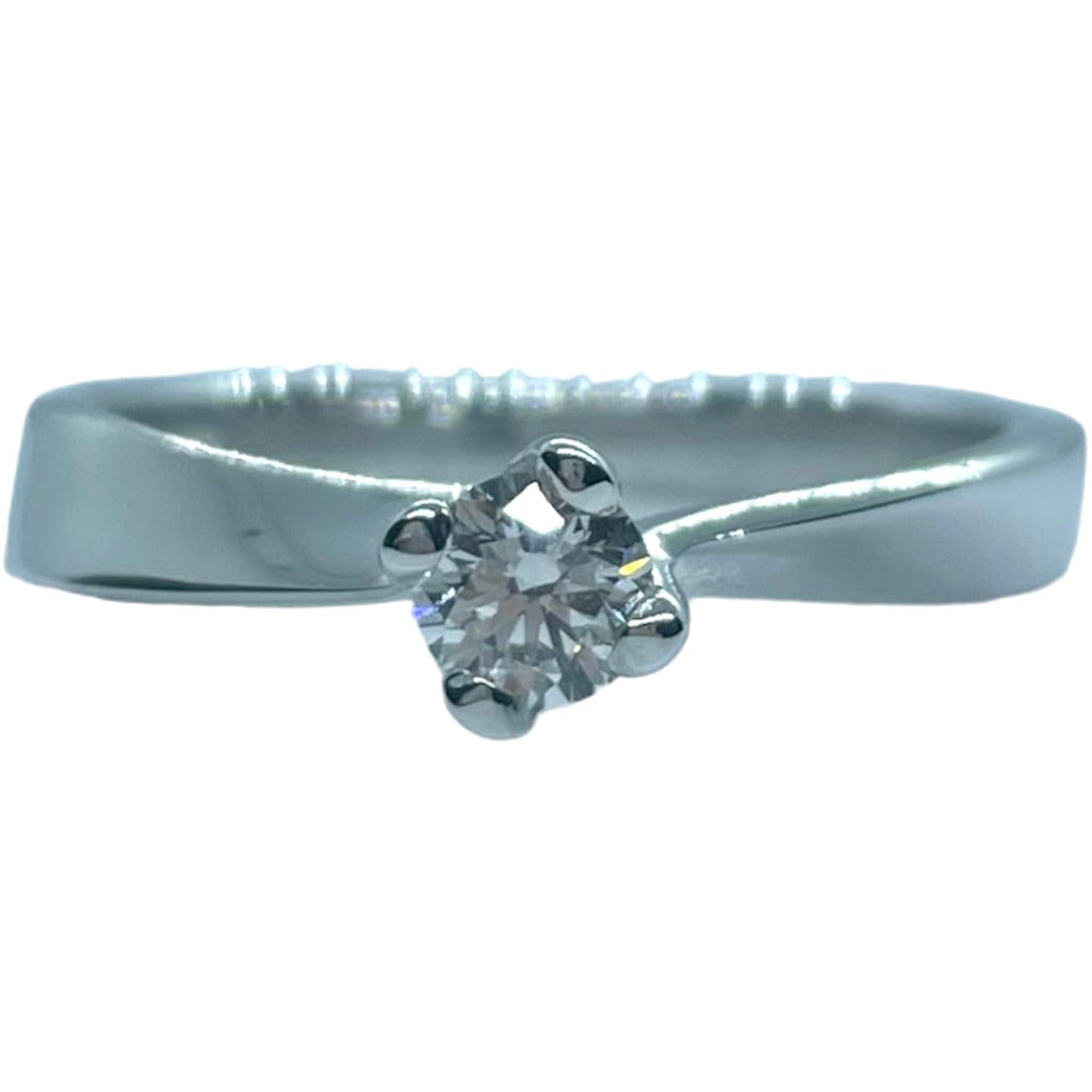 Anello Solitario DonnaOro in oro con diamanti DGS117.S25