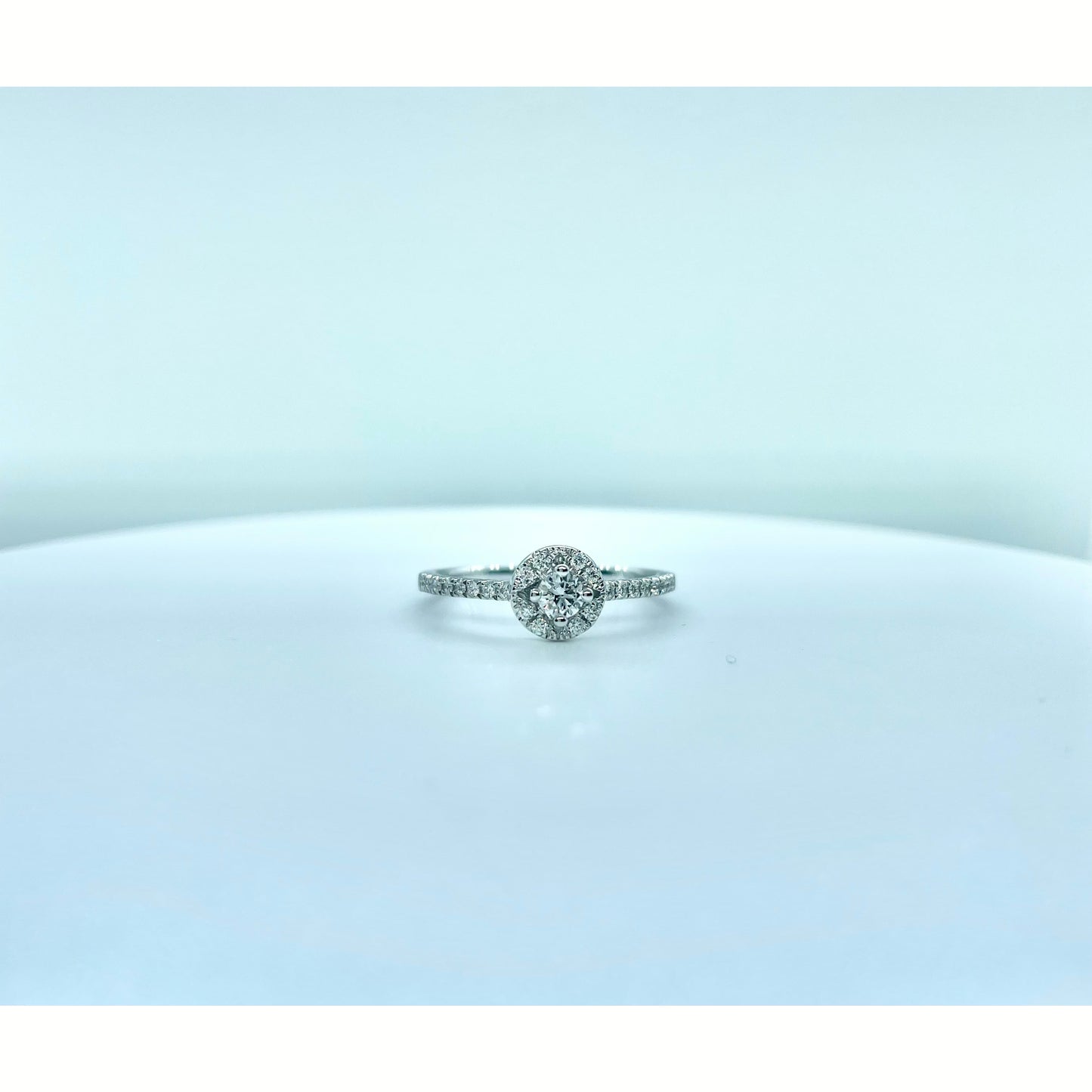 ANELLO SOLITARIO IN ORO BIANCO E DIAMANTI GIORGIO VISCONTI ABX15833