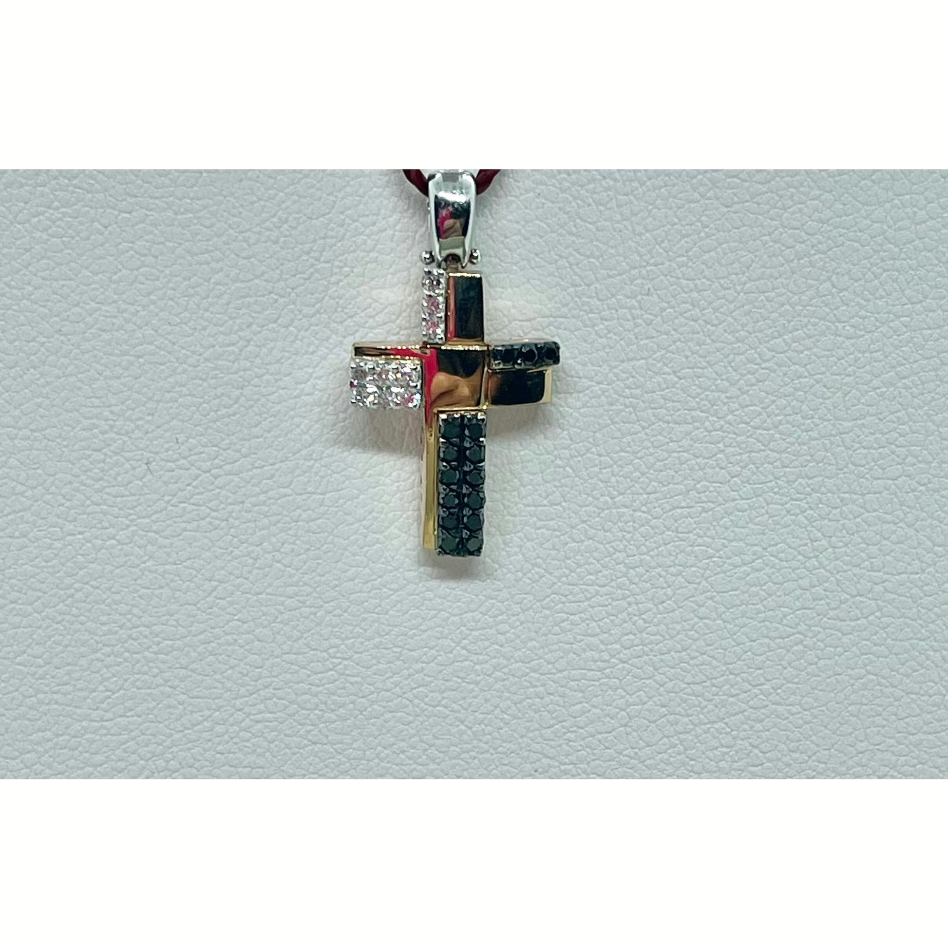 Gray Croce da uomo in oro e brillanti PGgioielli CRU26NBBIC