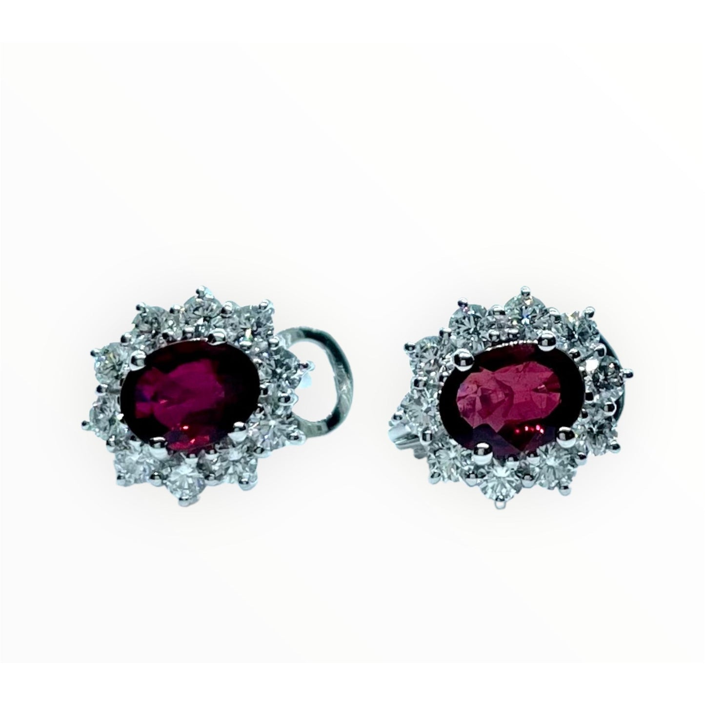 Lavender ORECCHINI IN ORO BIANCO, BRILLANTI E RUBINI GIORGIO VISCONTI BB37302R