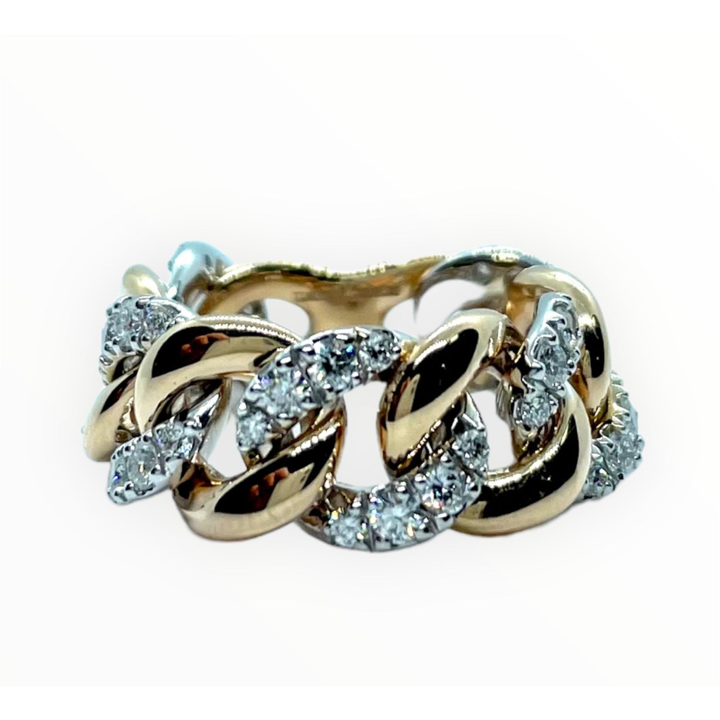 Dark Slate Gray ANELLO GROUMETTE IN ORO ROSA E BIANCO CON DIAMANTI A16876 GIORGIO VISCONTI