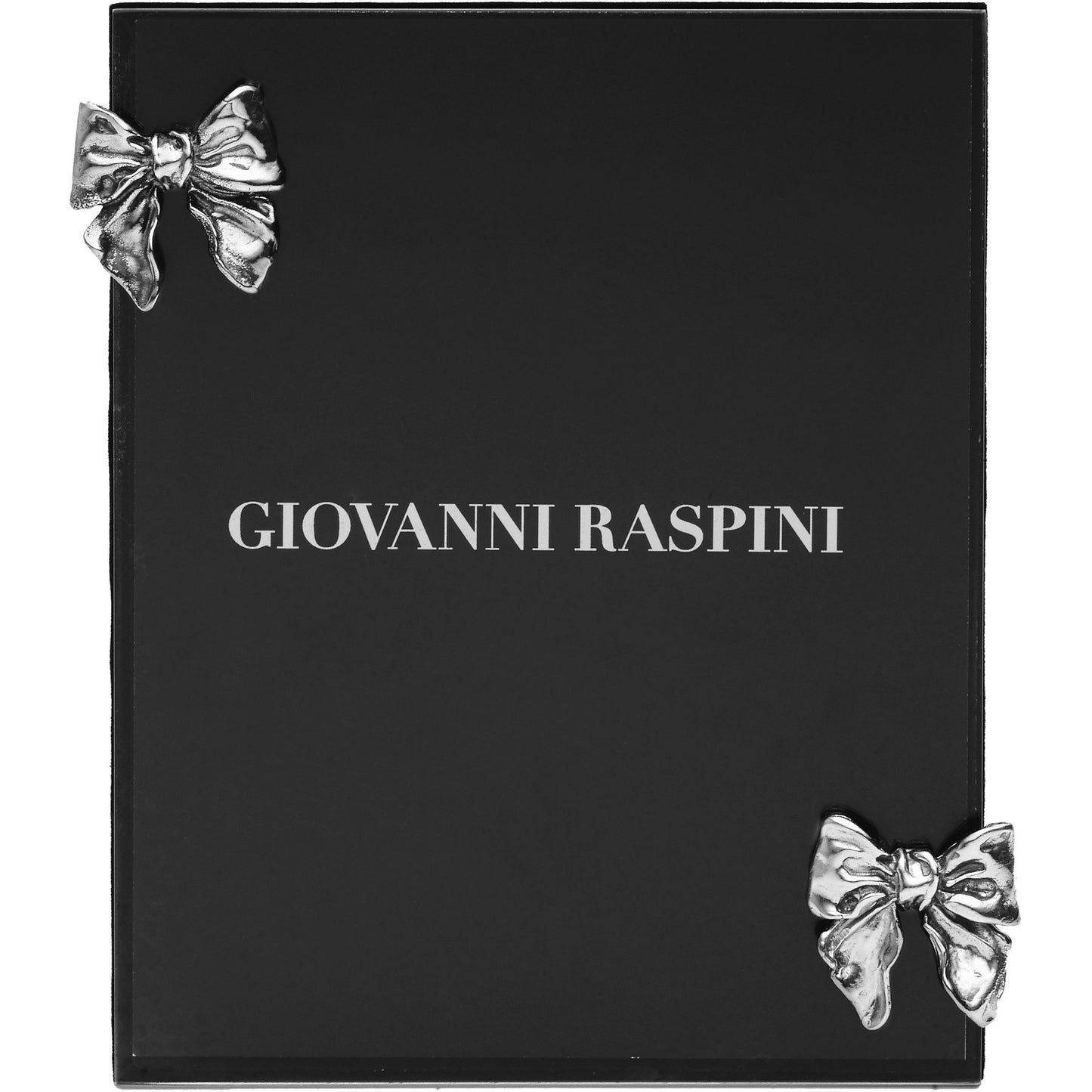 Cornice Giovanni Raspini bronzo bianco clip con fiocchi piccola B0169 - Punto Gioielli