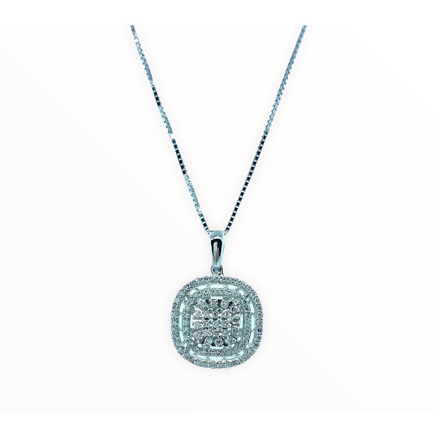 White Smoke Collana pendente quadrato DonnaOro Diamanti DFPF8050.035