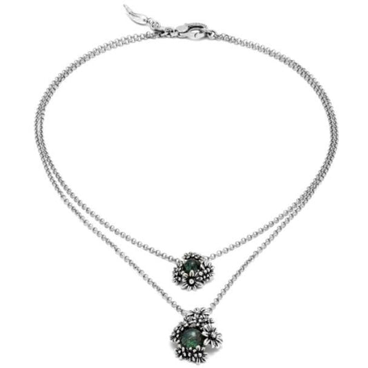 Light Gray COLLANA MARGHERITE GARDEN DOUBLE cod. 11203  GIOVANNI RASPINI