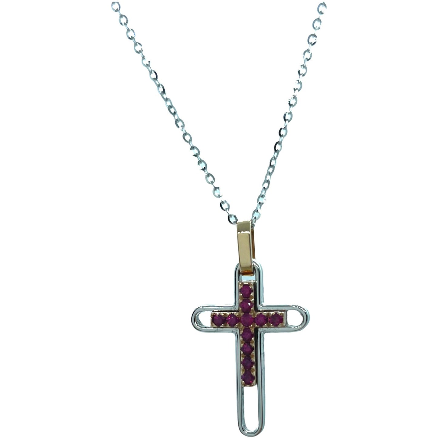 Gray Collana Zancan con croce in oro da uomo EC820BR-RU