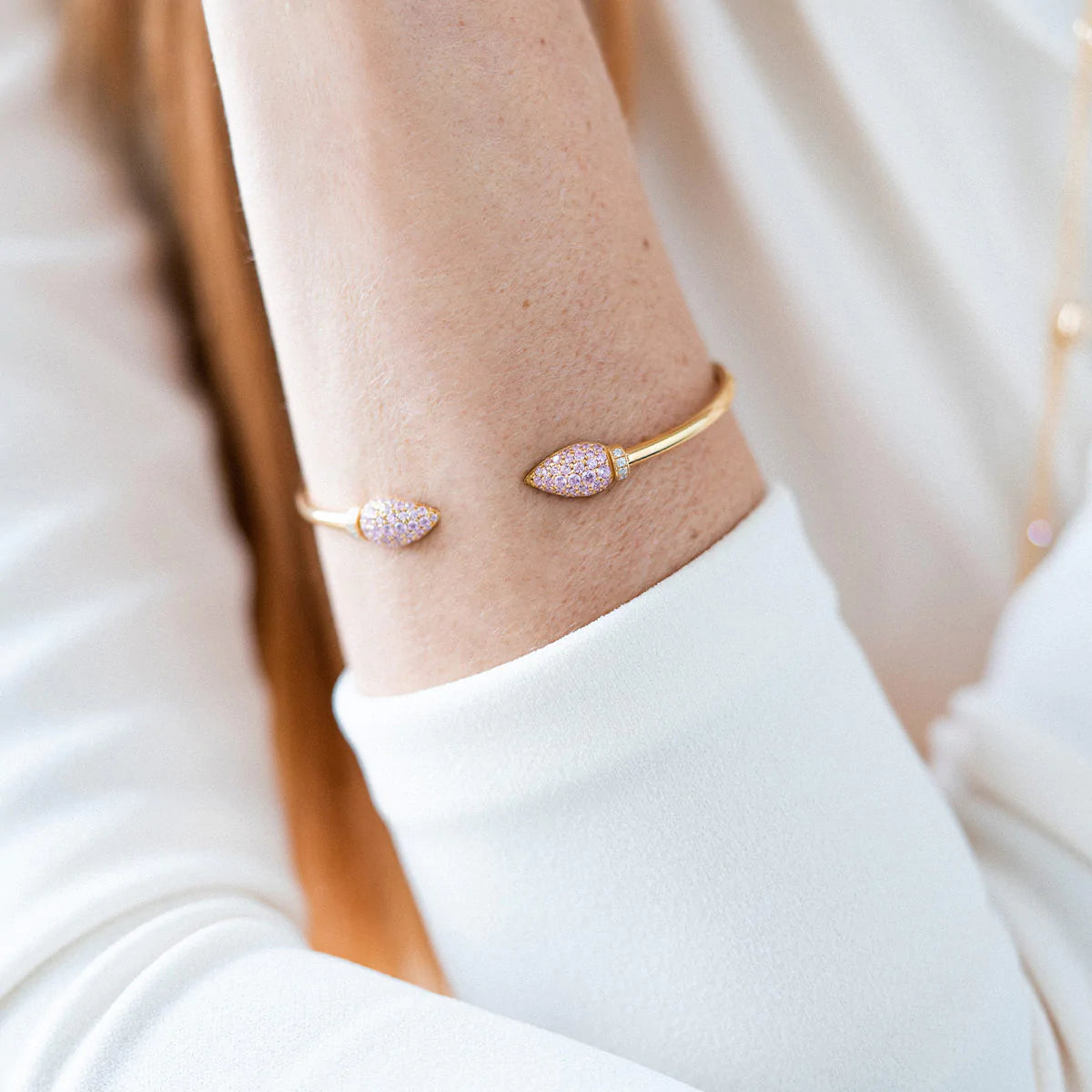 Bracciale rigido contrariè double drops- Rue Des Mille