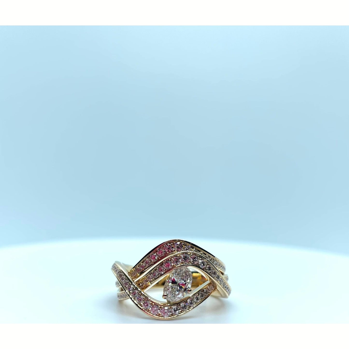 Powder Blue ANELLO IN ORO ROSA , BRILLANTI GIORGIO VISCONTI AR17013