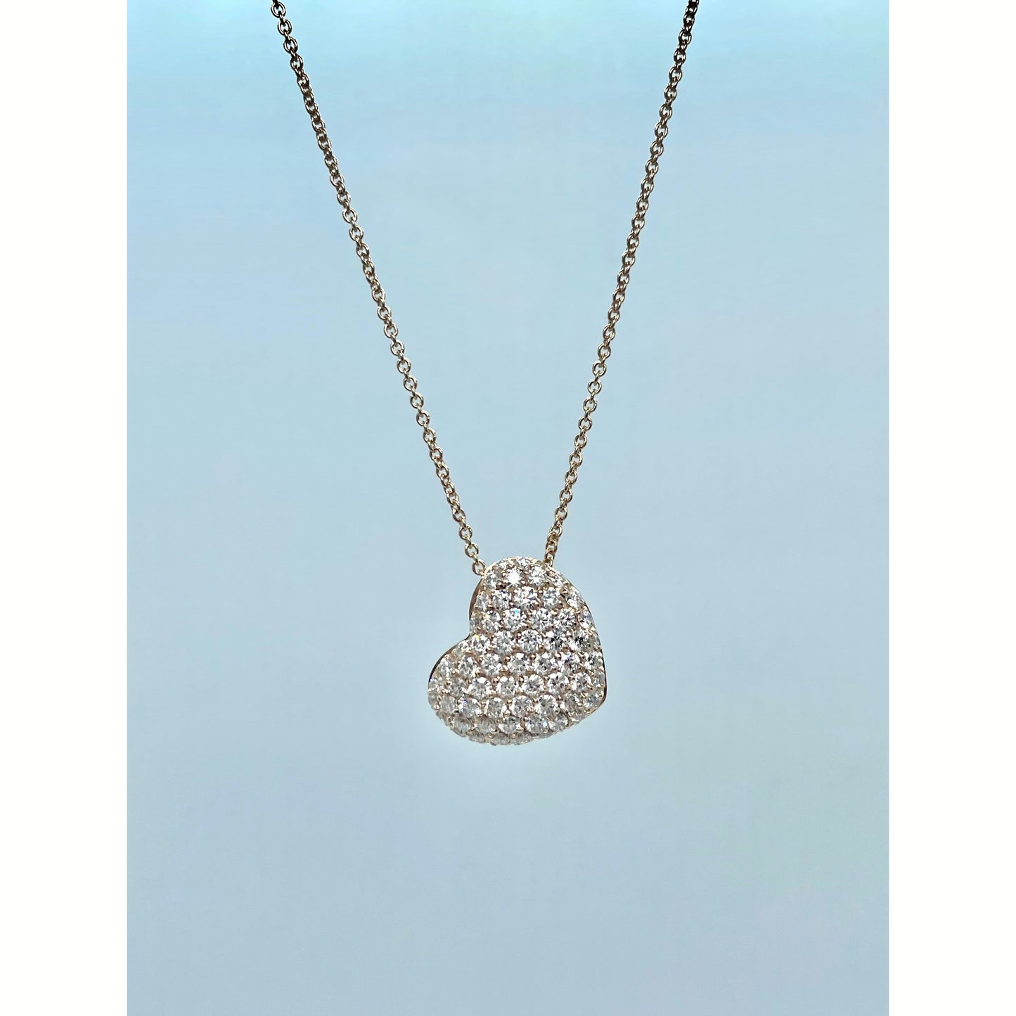 Girocollo con cuore in oro e diamanti Crivelli