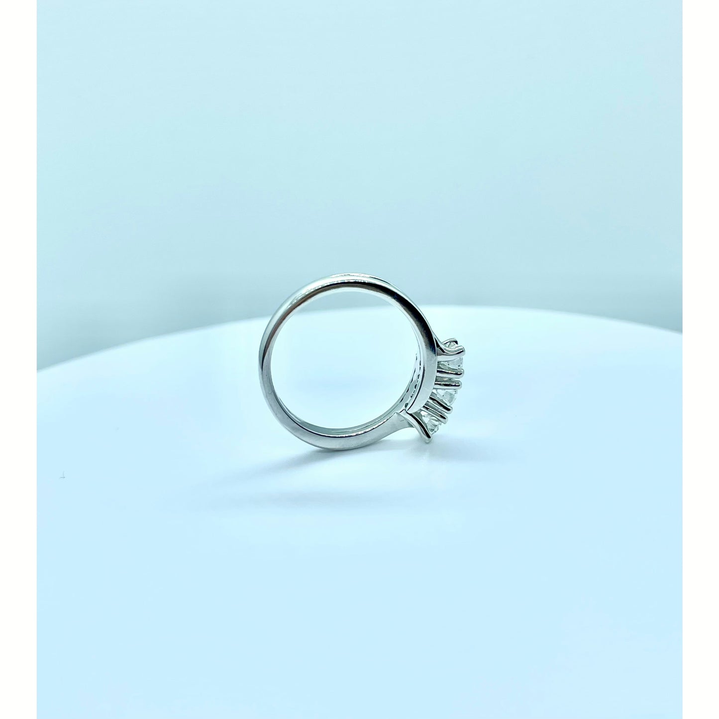 Giorgio Visconti White Gold and Diamond Trilogy Ring AB13611B