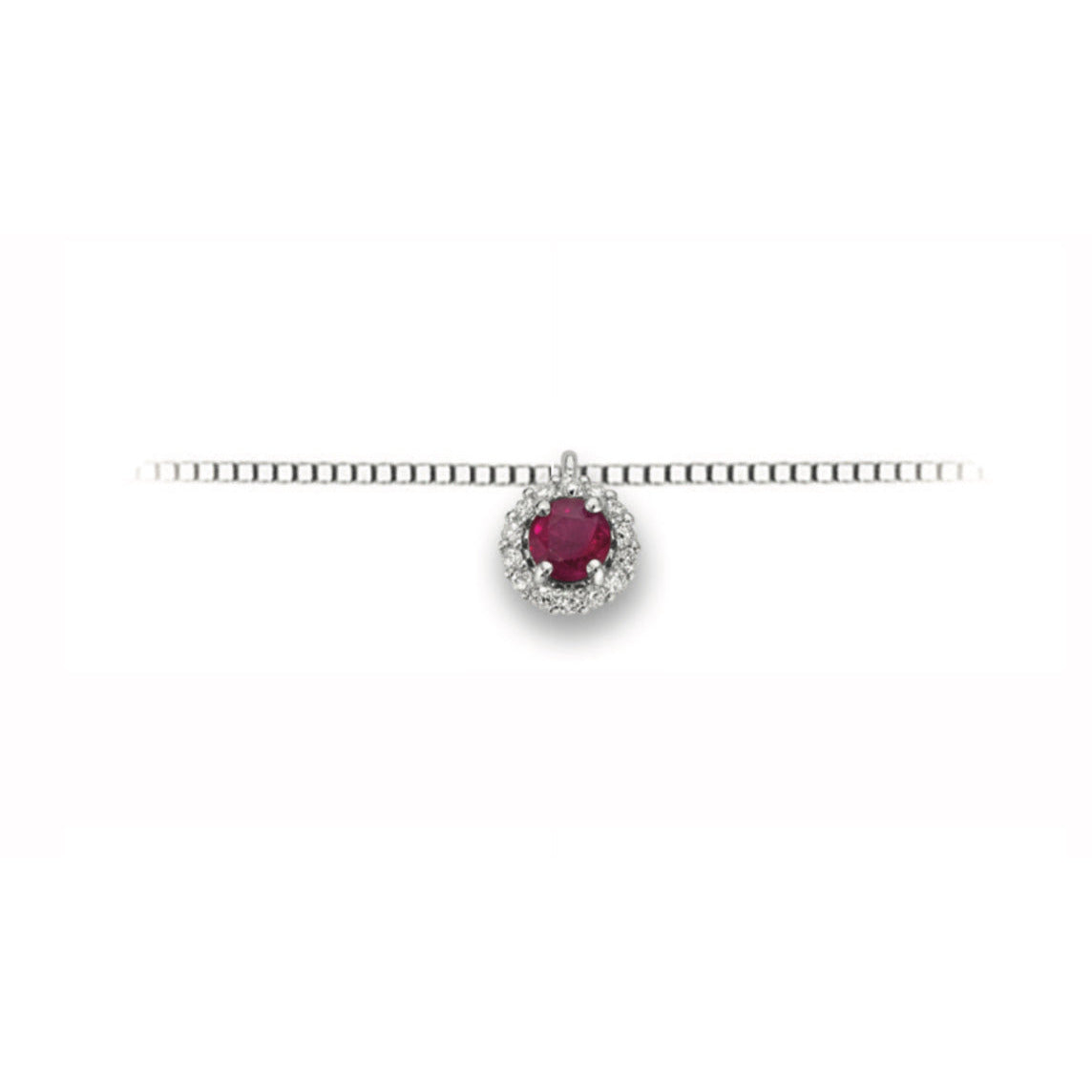 Collana DonnaOro Rubino e Brillanti - DHPR9405.008 - Punto Gioielli