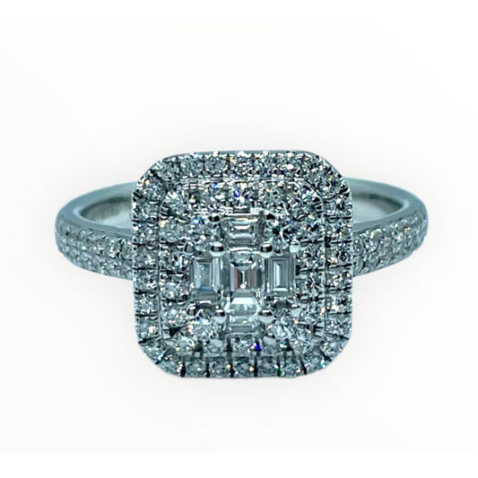 Anello in oro bianco e diamanti Giorgio Visconti ABX16952  