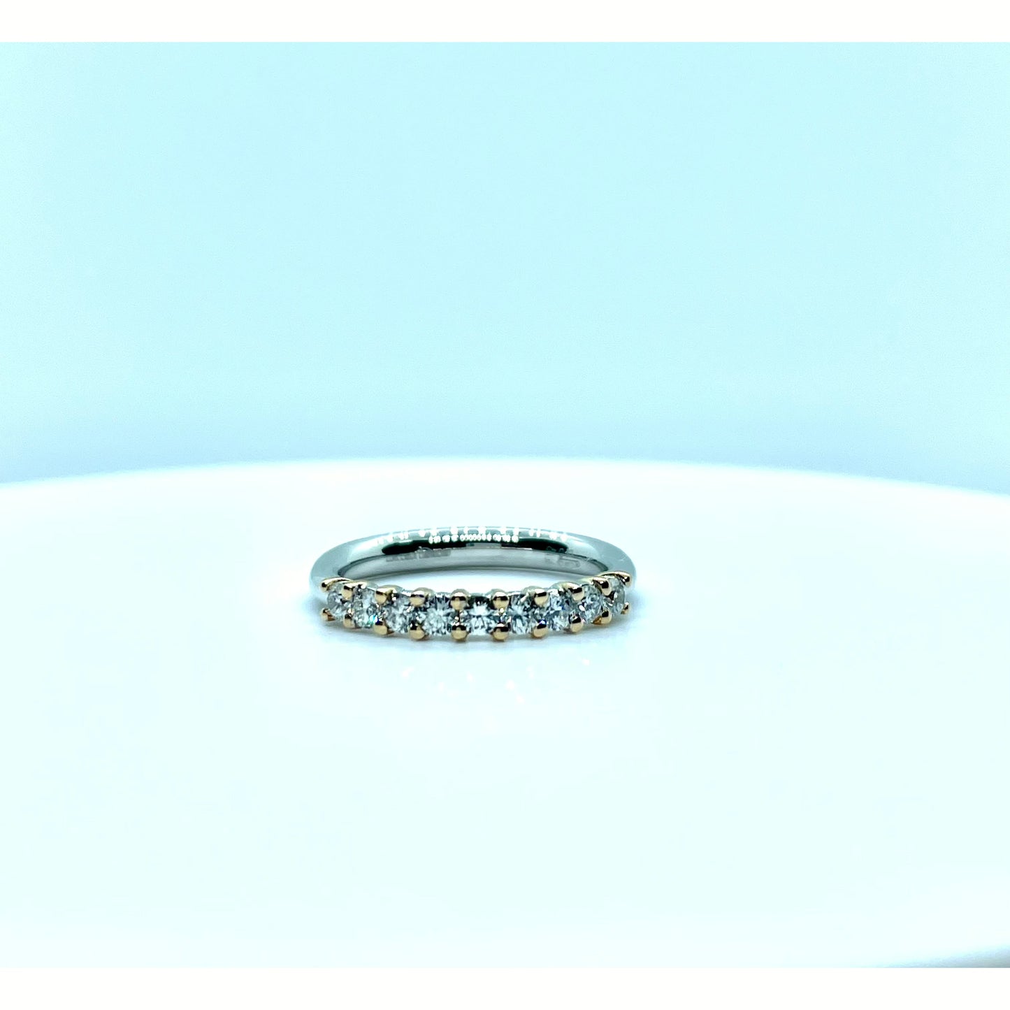 Light Cyan ANELLO FEDINA IN ORO BIANCO E ROSA CON DIAMANTI A16926C GIORGIO VISCONTI